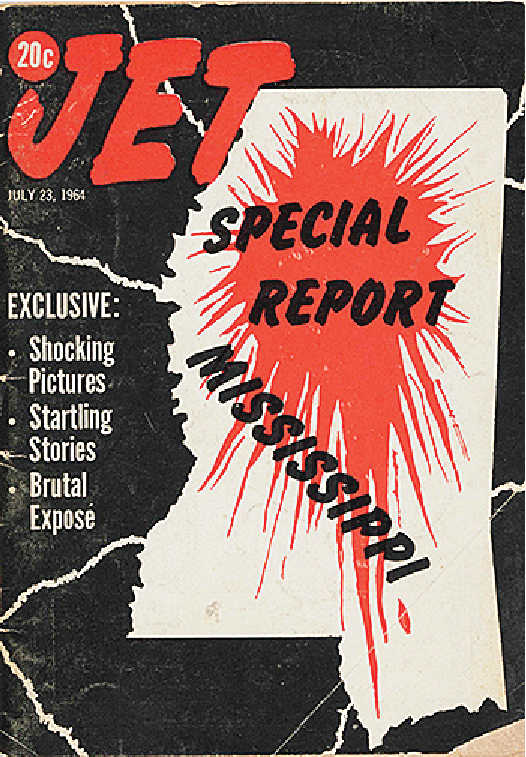The cover of the Jet issue which covered the Emmett Til murder, which launched the magazine into a household name.