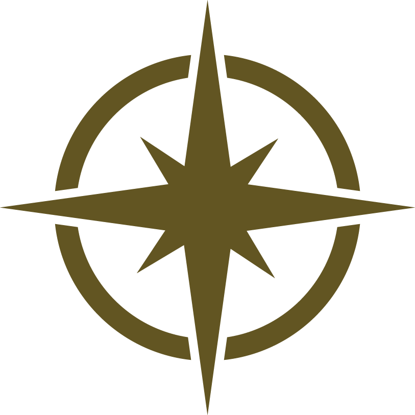 Licensed symbol of the north star, the star used by slaves to lead themselves to freedom from the south.