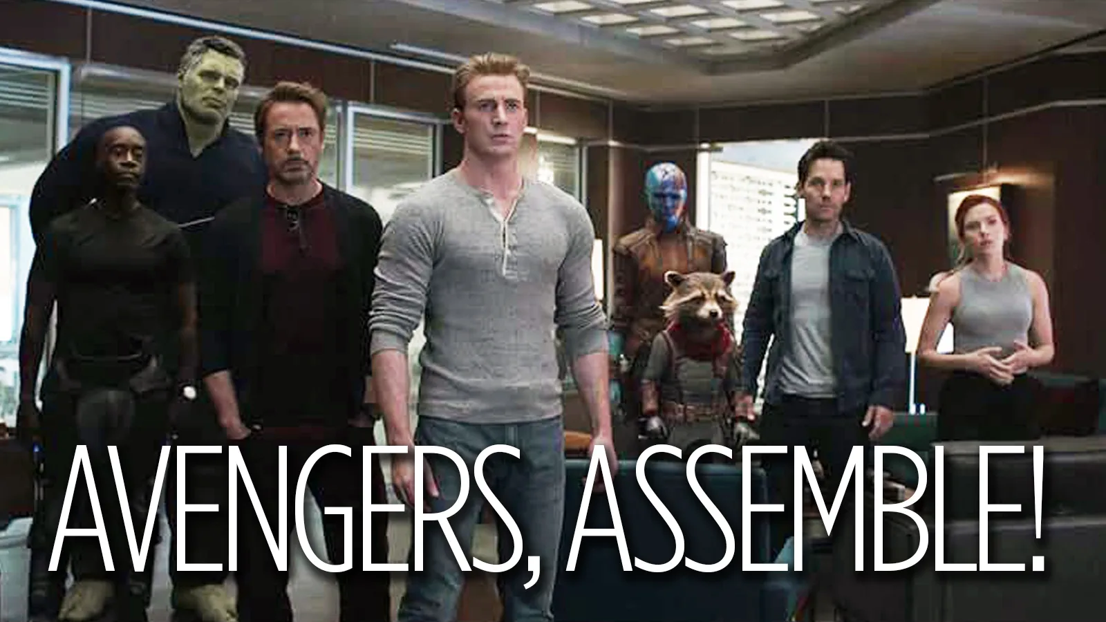 A still taken from Avengers: Endgame of the main cast composed together.