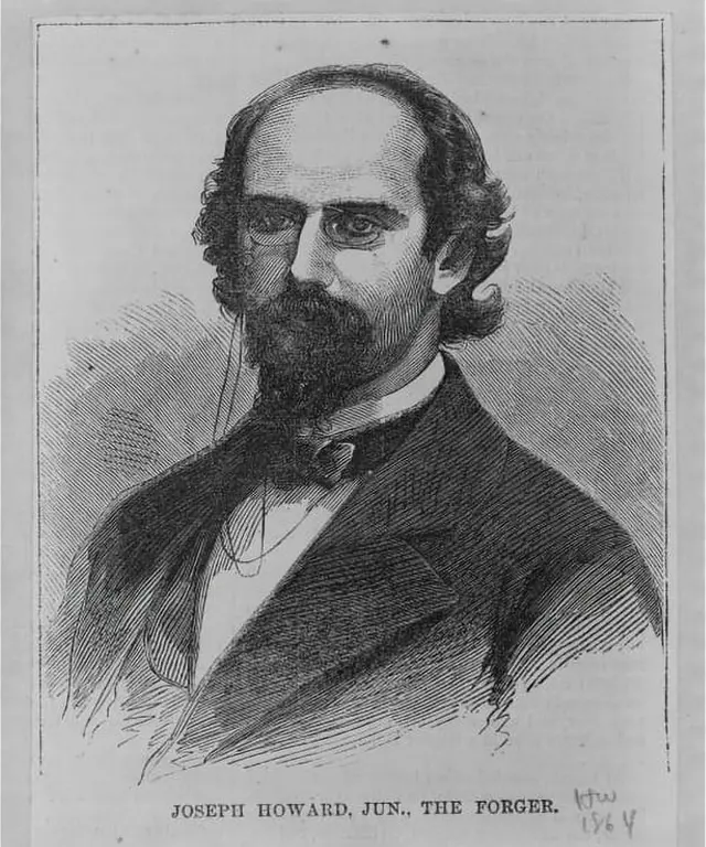 A portrait of Joseph Howard ran by a newspaper of the times.