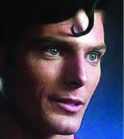 Christopher Reeves in the movie.