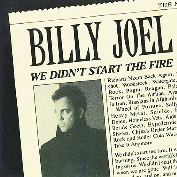 We Didn't Start The Fire Single Cover