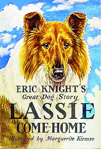 Opening graphic of Lassie