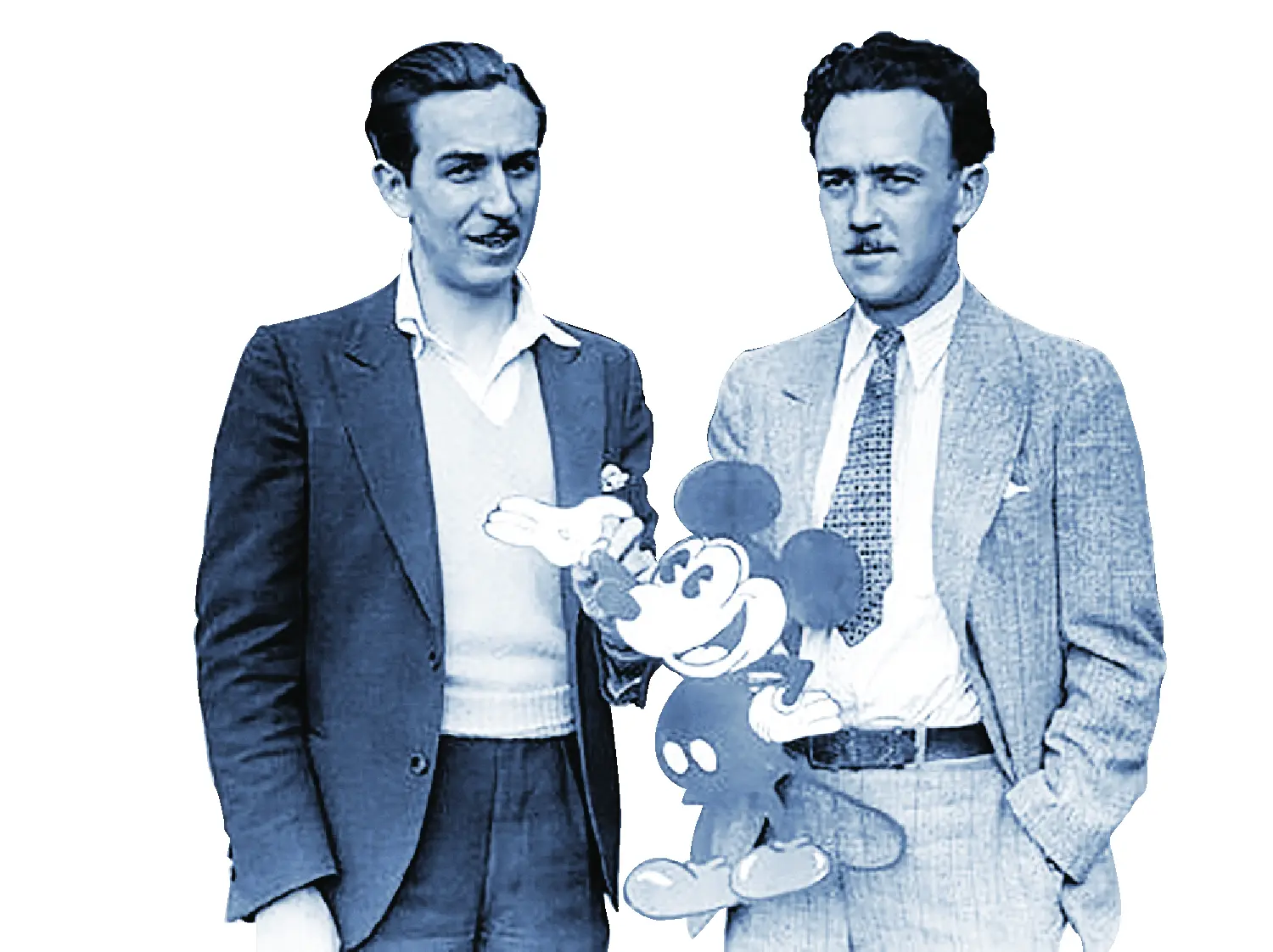 Walt Disney and Iwerks.